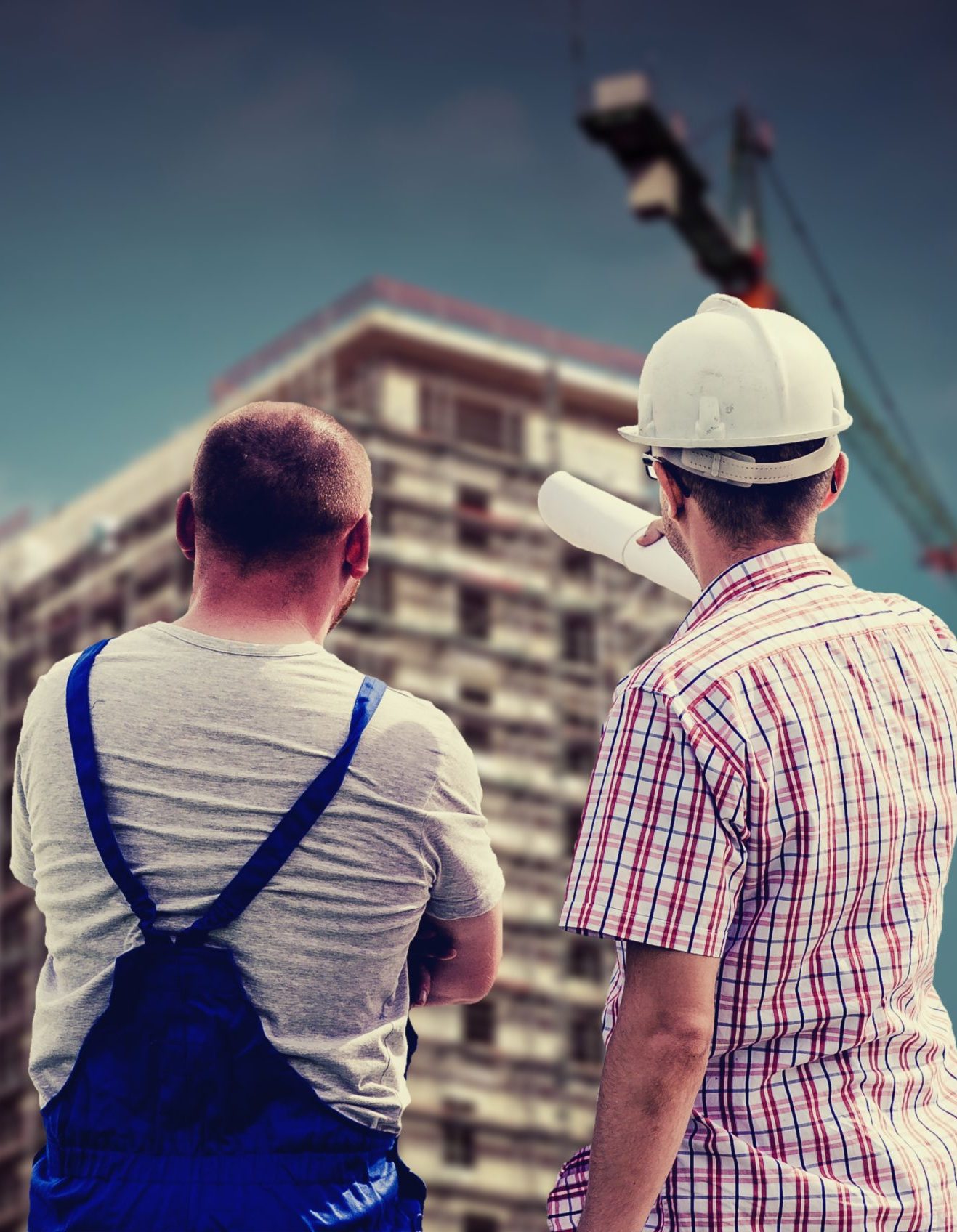 project manager talking to worker